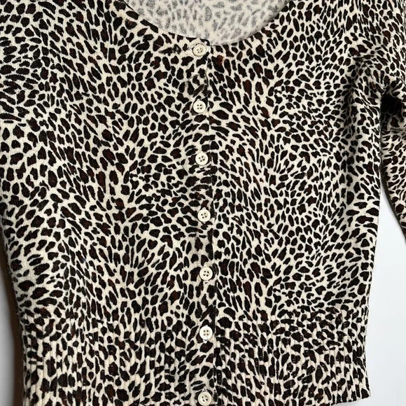 Forever 21 Cheetah Print Cardigan - Picture 5 of 7